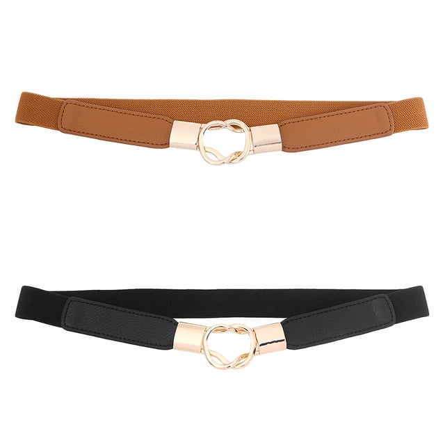 Shisuyan 2 Pcs Ceinture Élastique pour Robe Polyvalente pour Femmes Ceinture de Taille Extensible Robe Ceinture Élastique Robes Ceinture de Taille pour Tenue Décontractée