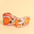 thumbnail image 2 of Binwennn Event Chairs for Kids Fall Autumn Wired Edge Ribbon Thanksgiving Wired Ribbon Pumpkin Maple Leaf Truck Wired Ribbon Wrapping Crafts Ribbon For Autumn Decorations, 2 of 5