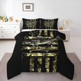 thumbnail image 2 of Erosebridal Ensembles de Literie de Chasse au Poisson Double avec Couette, Insert de Couette Camouflage Étoiles du Texas, Décor Rustique de Ferme, Réversible, 2 of 7