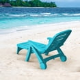 thumbnail image 4 of Patiojoy Outdoor Chaise Lounge Chair 5-Position Folding Recliner for Beach Poolside Backyard Turquoise, 4 of 10