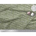 thumbnail image 2 of Soimoi Modal Satin Fabric Leaves & Floral Block Decor Fabric Printed Yard 42 Inch Wide, 2 of 3