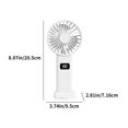 thumbnail image 3 of Limited Time Deal Iumwxz Digital Display Folding Fan USB 5-speed Rechargeable Small Fan Portable Handheld Fan Travel Fan Portable Fan Mini Fan Desk Fan Outdoor Decor, 3 of 8