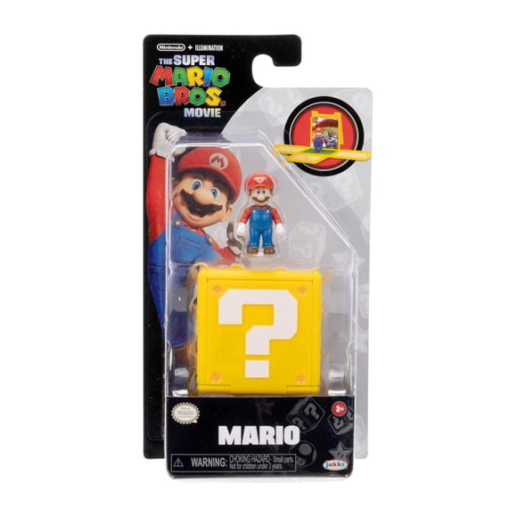 The Super Mario Bros. Movie – 1.25” Mini Figure with Question Block – Mario