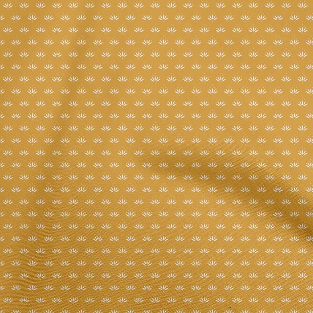 oneOone Viscose Jersey Gamboge Yellow Fabric Asian Block Craft Projects Decor Fabric Printed By The Yard 60 Inch Wide