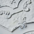 thumbnail image 3 of Tuile de Plafond en Faux Étain PVC à Insérer, à Coller 2'x2', Cendré Neige, 3 of 10