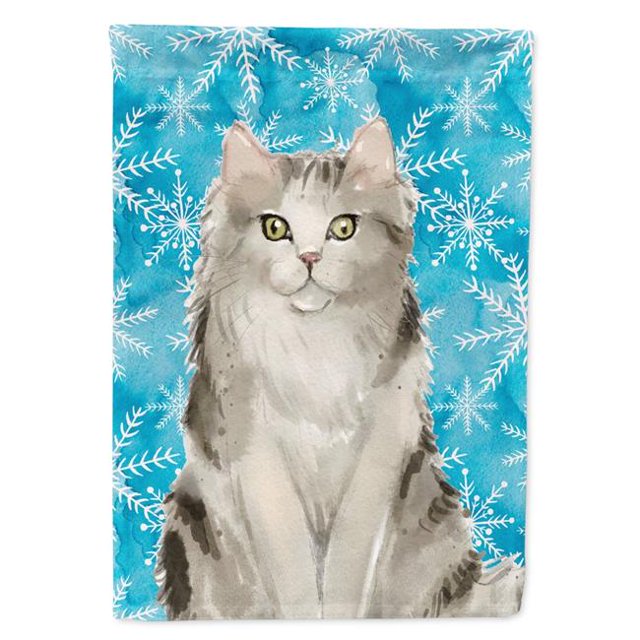 Carolines Treasures CK3111CHF Ragamuffin Hiver Flocon de Neige Drapeau Toile Maison Taille