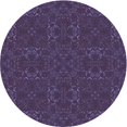 thumbnail image 1 of Ahgly Company Machine Washable Indoor Square Transitional Dark Purple Area Rugs, 3' Square, 1 of 7