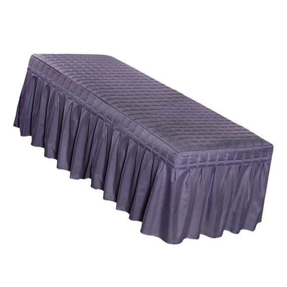 Ruiboury Massage Cosmetic Table Valance Sheet Cover - with Hole Smokey Purple 180x60cm