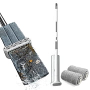 Microfiber Mop Floor Cleaning System Washable Pads Reusable Dust Mops with Soft Refill Pads Hardwood Wood Floor Cleaner Mop Dry Wet Mop