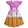thumbnail image 4 of Robes d'Été pour Filles Décontractées Sans Manches à Col Rond, Manches Volantées, Robe de Jeu pour Tout-Petits et Enfants pour l'Extérieur, le Quotidien et les Activités Scolaires, 4 of 4
