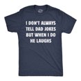 thumbnail image 1 of T-shirts Amusants pour Hommes Je Ne Dis Pas Toujours des Blagues à Papa Mais Quand Je le Fais, Il Rit T-Shirt Sarcastique pour Hommes, 1 of 3