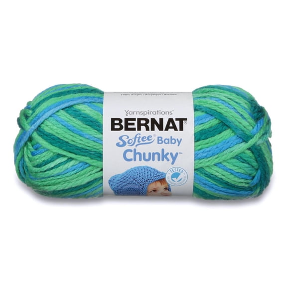 BERNAT SOFTEE BABY CHUNKY OMBRES YARN (120G/4.25OZ), JUNGLE JIVE VARG