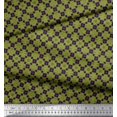 thumbnail image 3 of Soimoi Poly Georgette Fabric Check & Floral Artistic Fabric Prints By Yard 42 Inch Wide, 3 of 3