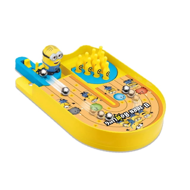 Epoch Games Minions U-Turn Bowling, Miniature Tabletop Action Game for Ages 4+