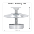 thumbnail image 4 of 4Pcs Ant Proof Hive Feet Stainless Steel Beehive Base Ant-Proof Device Beehive Stand, 4 of 6