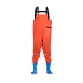 thumbnail image 3 of Splihome Kids Waders with Boots Youth Rain Trousers Waders For Teenagers For Fishing pink, 3 of 5