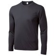 thumbnail image 1 of Gravity Threads Long-Sleeve Moisture-Wick Athletic Shirt - Iron Grey - 3XL, 1 of 1
