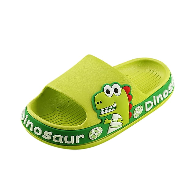 Kids Dinosaur Slippers Childrens Shoes Three-dimensional Cartoon Dinosaur Non-slip Soft-soled Slippers