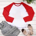 thumbnail image 4 of CEHVOM Blouse pour Femme Printemps Patchwork Manches Longues Col Rond T-Shirt Décontracté Hauts Liquidation, 4 of 7