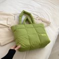 thumbnail image 1 of Women Light Shopping Bag Solid Color Large Capacity Soft Ladies Girls Trendy Bag, 1 of 9