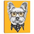 thumbnail image 2 of Chien Terrier Drôle avec Lunettes - Impression sur Toile Animal, 2 of 3