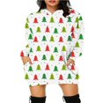 thumbnail image 1 of Ladies‘ Christmas Hoodie with Long Sleeves and Cartoon Print  featuring Pockets, 1 of 5