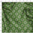 thumbnail image 4 of Soimoi Green polyester Crepe Fabric Multicolor Mandala Print Fabric by the Yard 52 Inch Wide, 4 of 5