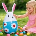 thumbnail image 4 of ERK Décoration de Pâques Lapin Gonflable de Pâques avec Oeufs Colorés Fête Gonflable pour Intérieur Extérieur Jardin Cour Véranda Fête, 4 of 5