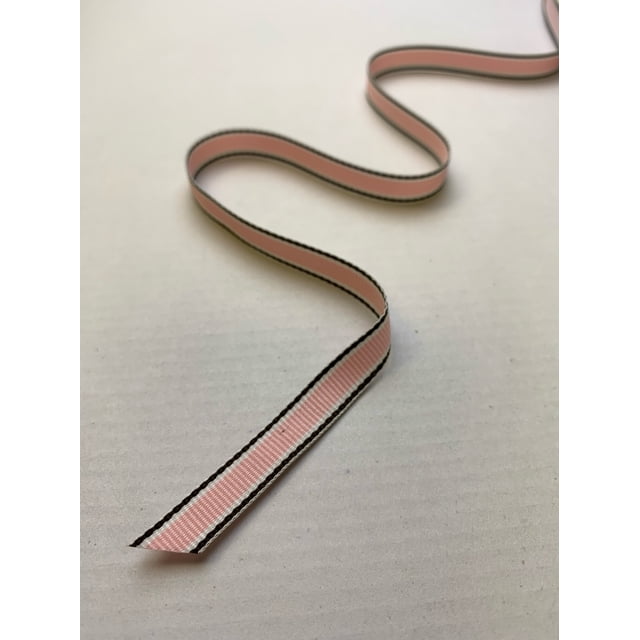 Polypropylene Grosgrain Ribbon, 0.375in x 100 yards, Pink Brown Trax