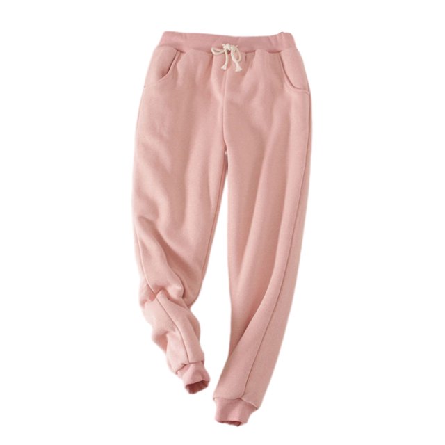 kurtrusly Pantalon d'Hiver Chaud et Rester à la Mode pour Femmes Conçu pour le Confort Rose M 1Set