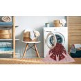 thumbnail image 2 of Ahgly Company Tapis d'Intérieur Lavable en Machine Carré Transitionnel Rose Pastel, 3 Pieds Carré, 2 of 7