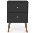 thumbnail image 3 of Manhattan Comfort Liberty 2.0 Table de Chevet 2 Tiroirs en Noir, 3 of 8