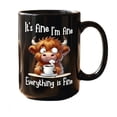 thumbnail image 3 of Ceramic Cow Graphic Mug With \, 3 of 5