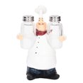 thumbnail image 3 of Chef Ensemble de Salières Statue, Pots à Épices en Résine pour Café, 3 of 8