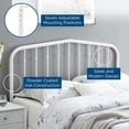 thumbnail image 4 of Lennon Twin Metal Headboard - White, 4 of 8