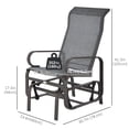 thumbnail image 3 of Outsunny Glider Swing Rocker Chair, 3 of 10