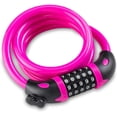 thumbnail image 2 of Opaza Bike Lock with 5-Digit Code, 1.2M/4FT Bicycle Combination Cable Lock Lightweight & Security Bike Chain Lock for Bicycle, Mountain Bike, Electric Bike,Scooter, 2 of 7