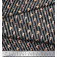 thumbnail image 3 of Soimoi Green Velvet Fabric Tendril & Abstract Printed Fabric 1 Yard 58 Inch Wide, 3 of 5