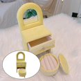 thumbnail image 3 of kurtrusly Chic Jewelry Storage Case for Girls Women Rings Necklace Desk Cream Yellow, 3 of 8