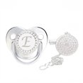 thumbnail image 1 of XZNGL Baby Pacifier 26 Letter Name Initial Clip Silicone Infant Nipple Bling Newborn Pacifier, 1 of 9