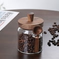 thumbnail image 1 of EGNMCR Glass Sealed Jar Storage Jar Glass Bottle Coffee Jar Tea Kitchen Miscellaneous Grain Storage Snack Storage Jar Milk Powder Jar Coffee storage jar, 1 of 6