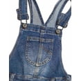 thumbnail image 4 of KIDSCOOL SPACE Salopette en Jean Délavée Usée en Denim Déchiré en Coton pour Filles, Bleu Foncé, 7-8 Ans, 4 of 7