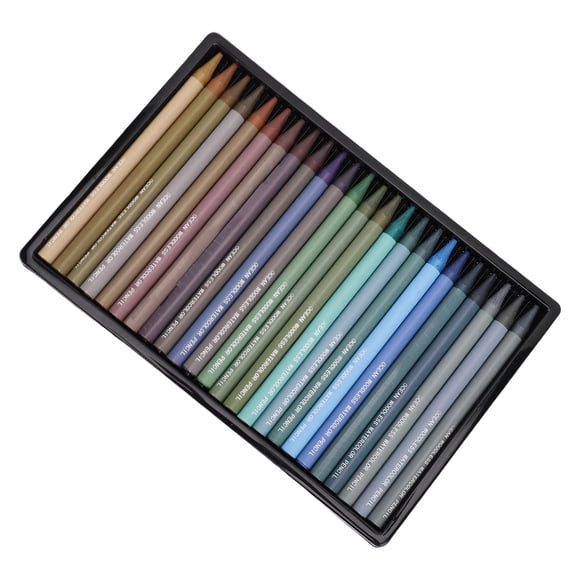 Ensemble de crayons à coloriage sans bois, mélange et superposition de stickons de couleur.