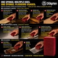 thumbnail image 5 of Blue Dolphin Dual Angled Sanding Sponge Medium/Coarse 5" x 3" x 1" Thickness, 5 of 5