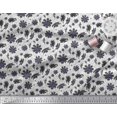 thumbnail image 3 of Soimoi Poly Georgette Fabric Leaves & Cosmos Floral Fabric Prints By Yard 52 Inch Wide, 3 of 3