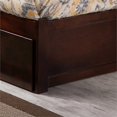 thumbnail image 4 of Mission Full Wood Platform Bed with Footboard and Storage Drawers in Walnut, 4 of 11
