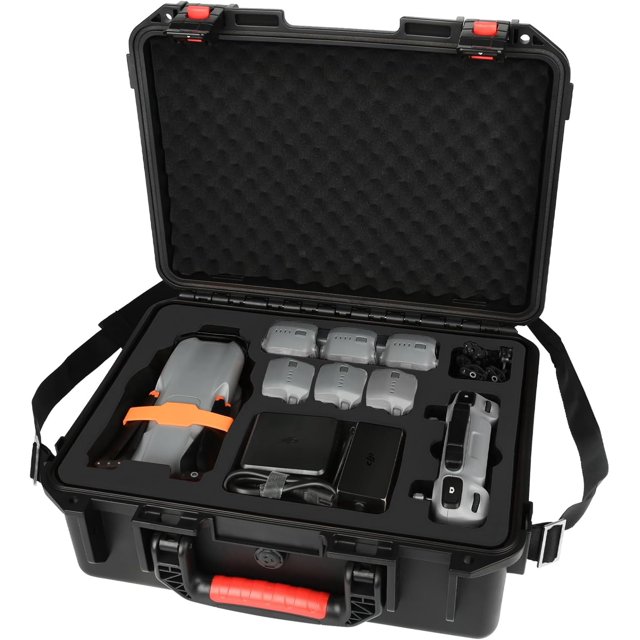 Étui Rigide pour DJI Air 3S/Air 3 - Étuis de Transport Étanches, Sac de Rangement Portable Compatible avec DJI Fly More Combo, Contrôleur RC 2/RC-N2/RC-N3, Piles, Chargeur, Câbles, Accessoire