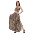 thumbnail image 3 of Bimba 2 Pcs Robe de Plage Aguichant pour Femmes Imprimée Smockée Crop Top & Longue Jupe Ensemble, 3 of 7