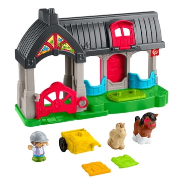 Fisher-Price-Little People-L’Écurie des Joyeux Chevaux avec 6 éléments