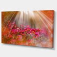 thumbnail image 2 of Sunlight over Garden with Flowers - Large Floral Canvas Artwork, 2 of 4